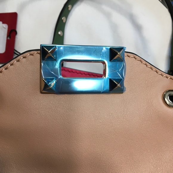 Valentino Mini Colorblock Leather Tote - Picture 11 of 11